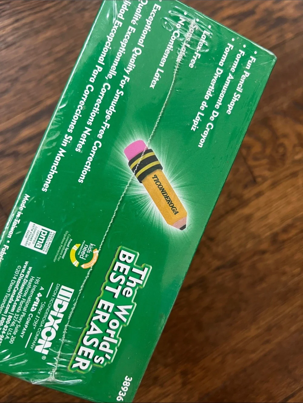 Ticonderoga World’s Best Eraser 36CT.